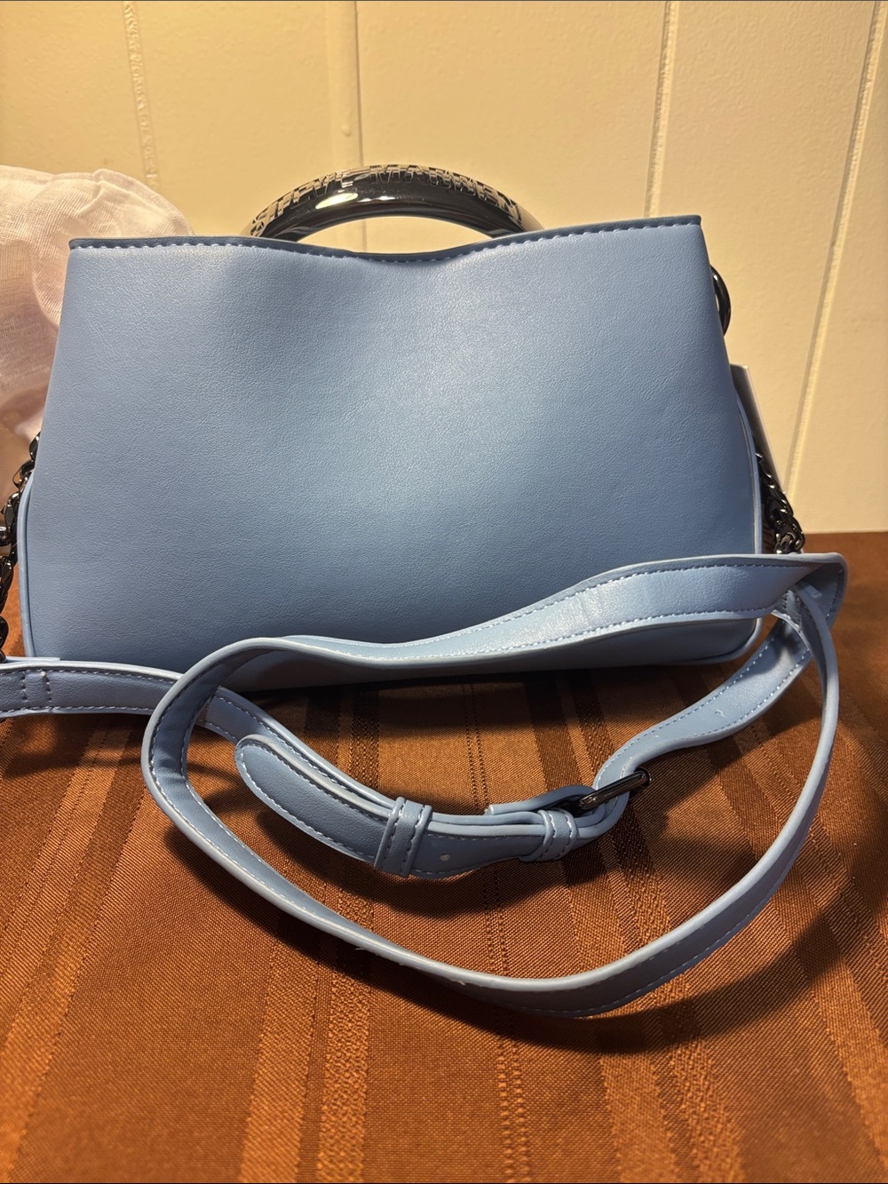 NWT Steve Madden BDIALL Satchel & Crossbody Bag + Card Wallet Set - WindwardBlue